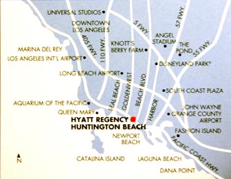 Map of Hyatt Huntington Beach Resort & Spa